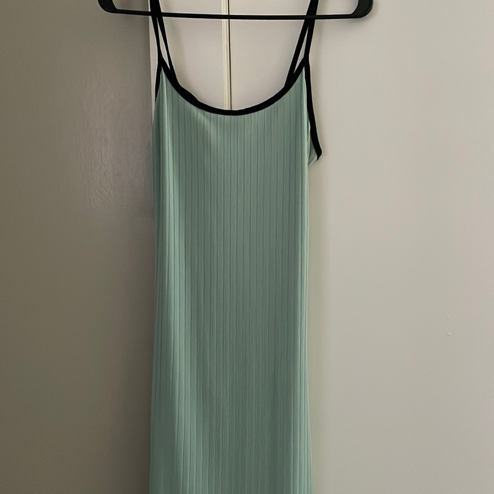 Women’s Midi Green Dress with Tie Back